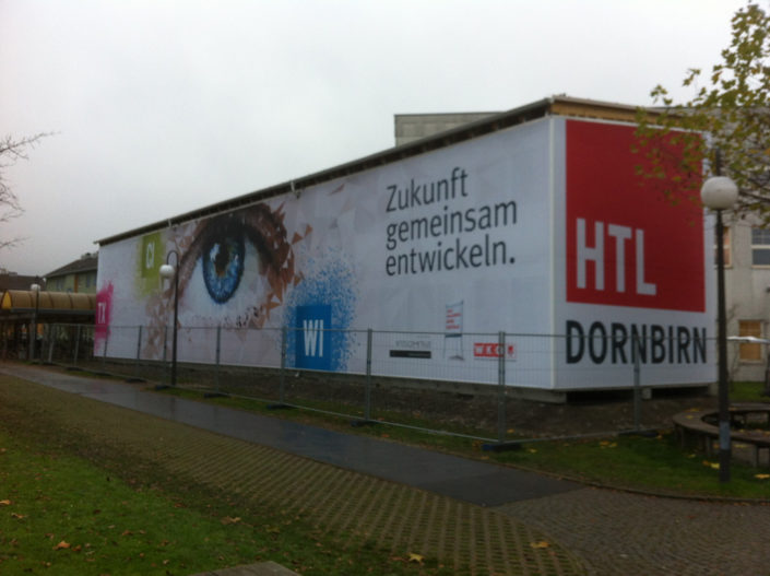 Containerverkleidung Schule, HTL Dornbirn