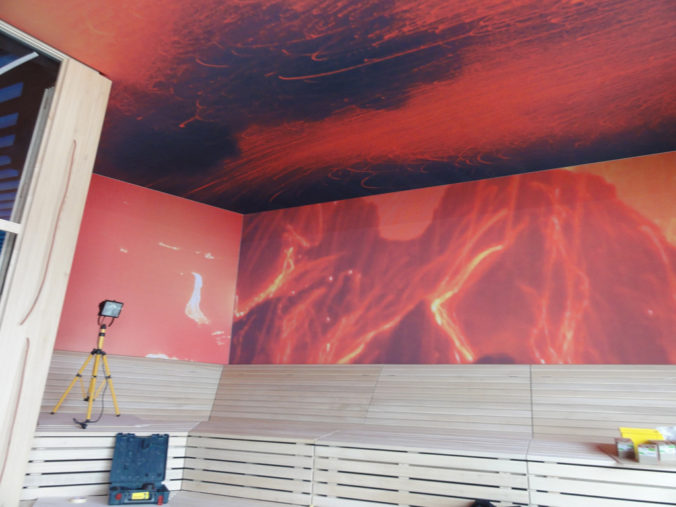 Textilspannrahmen, Sauna, Sinnsheim