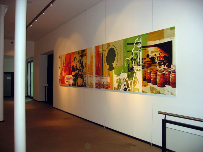 Textilspannrahmen, Abhänger, Mohrenbrauerei, Dornbirn