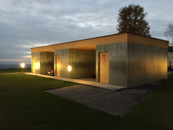 Containerverkleidung Privat, Garage, Wellblech-Imitat