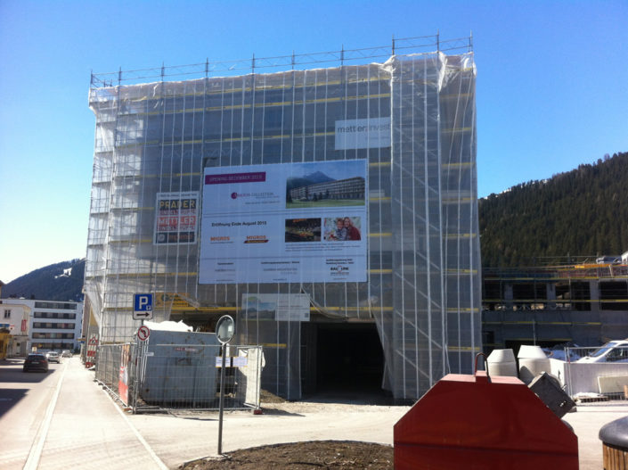Gerüstwerbung, Davos