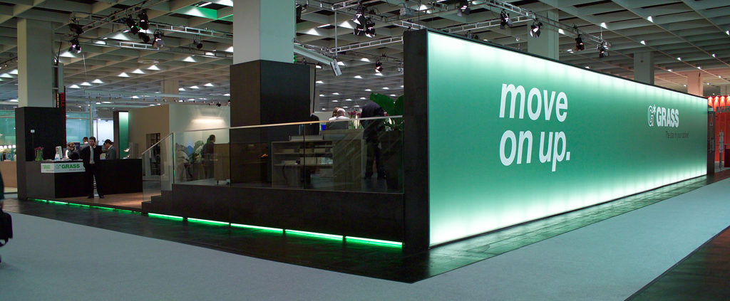 Lichtwand, Textilspannrahmen, Grass Messe, Interzum