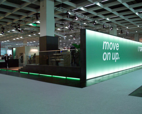 Lichtwand, Textilspannrahmen, Grass Messe, Interzum
