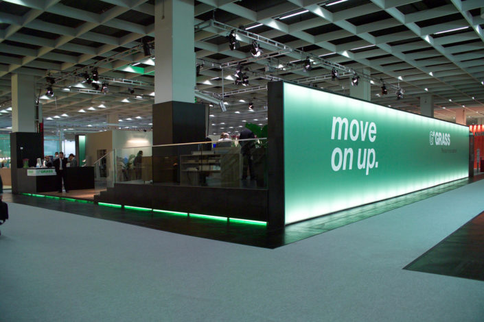 Lichtwand, Textilspannrahmen, Grass Messe, Interzum