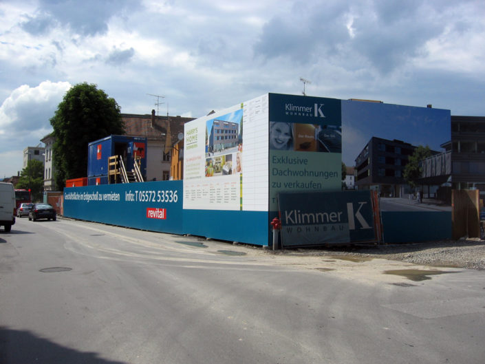 Bauzaun, Montage, Klimmer, Dornbirn
