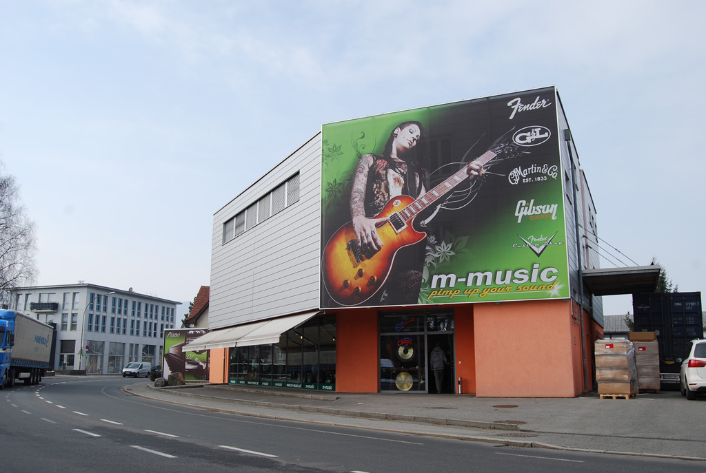 Textilfassade, M-Music, Lustenau