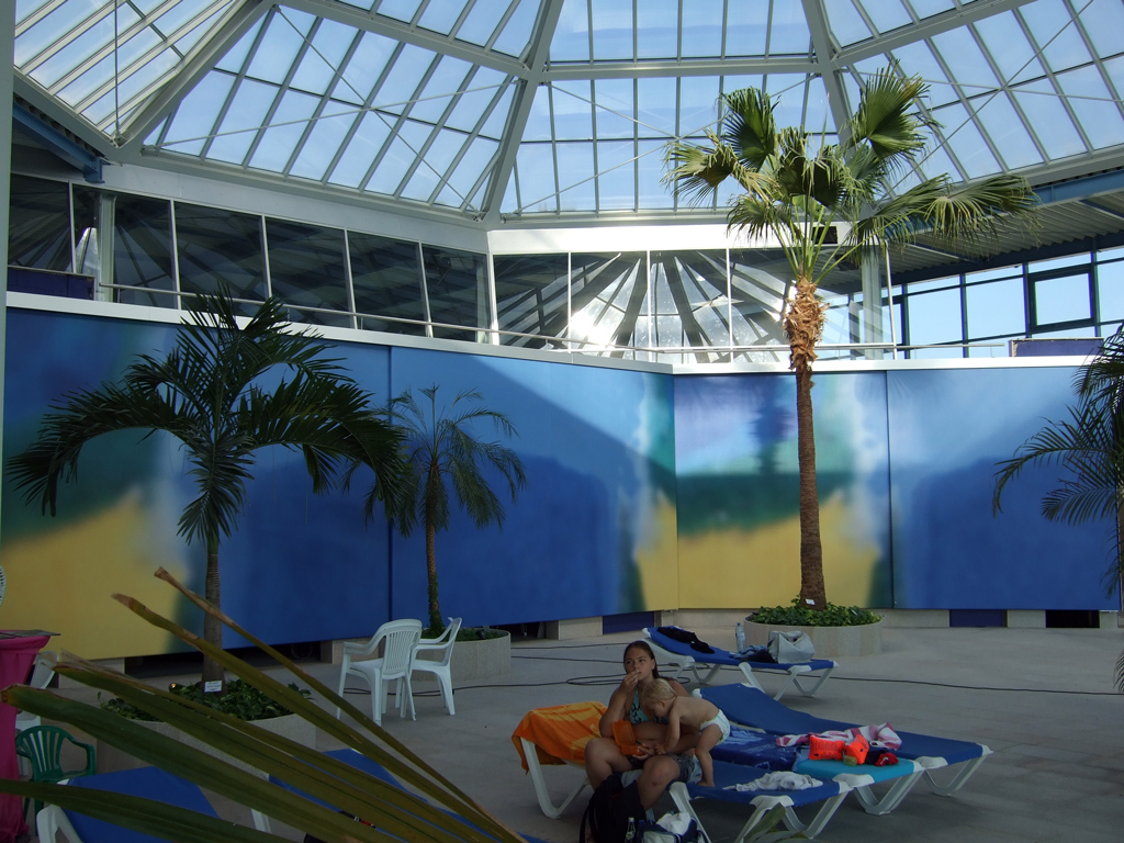 Raumtrenner, Schiebetüre, Therme Erding