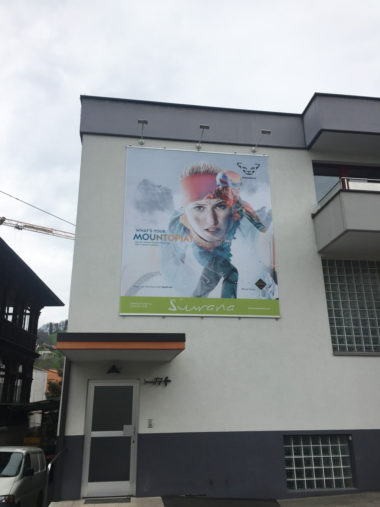 Textilspannrahmen, Wandbild Siurana, Dornbirn