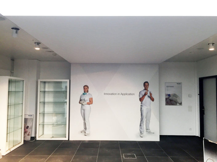 Textilspannrahmen Showroom Sulzer