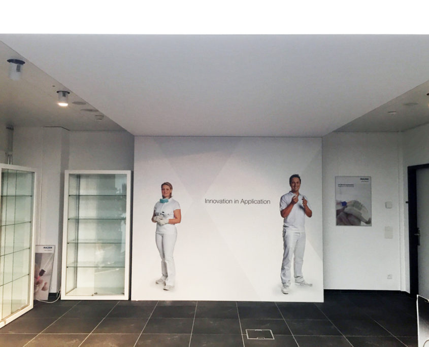 Textilspannrahmen Showroom Sulzer