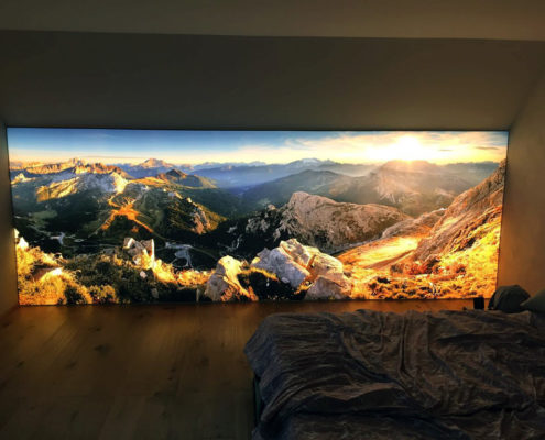 Leuchtkasten indoor, Privat