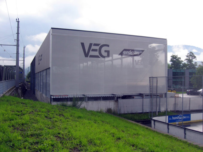 Textilfassade, Textilbespannung, VEG Dornbirn