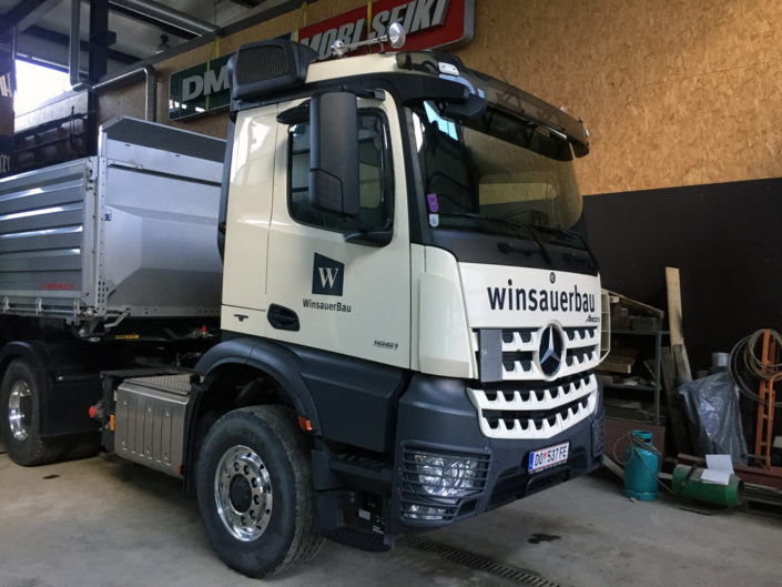 Beschriftung LKW, Winsauerbau,