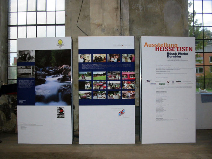 Raumtrenner, Aussteller, Steht, Ausstellung Rüsch, Dornbirn