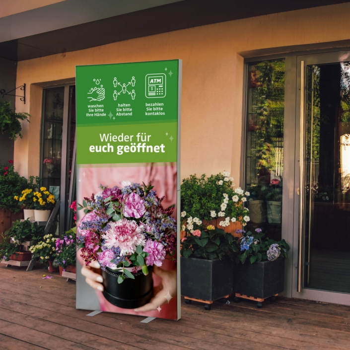 Blumenladen PopRahmen Infostele
