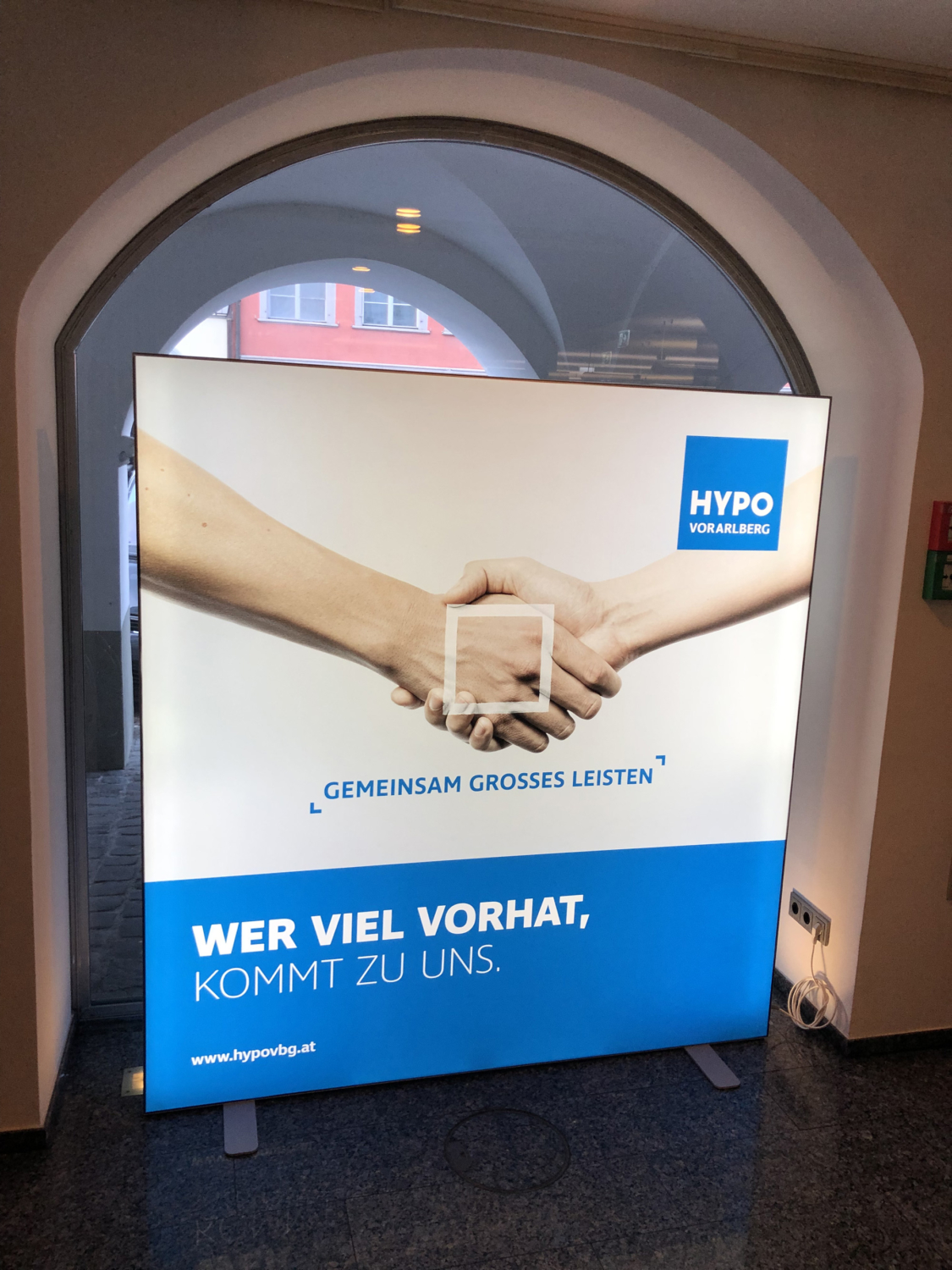 Hypo Feldkirch Leuchtkasten